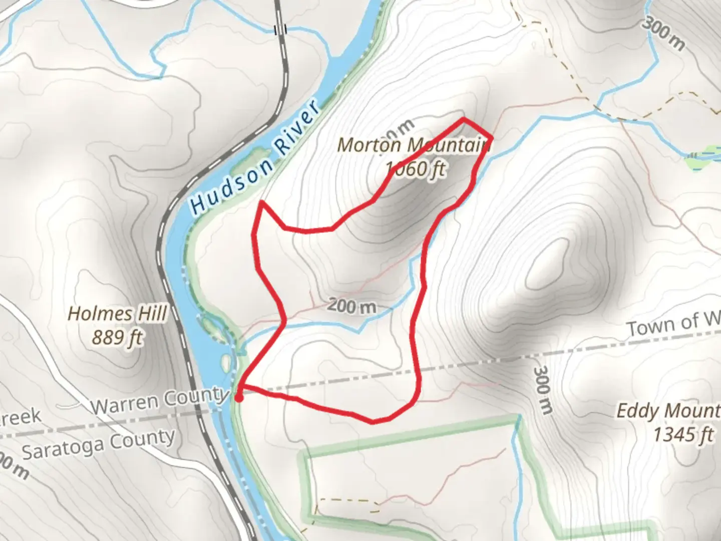 An image depicting the trail Morton Mountain Loop and its surrounding area.