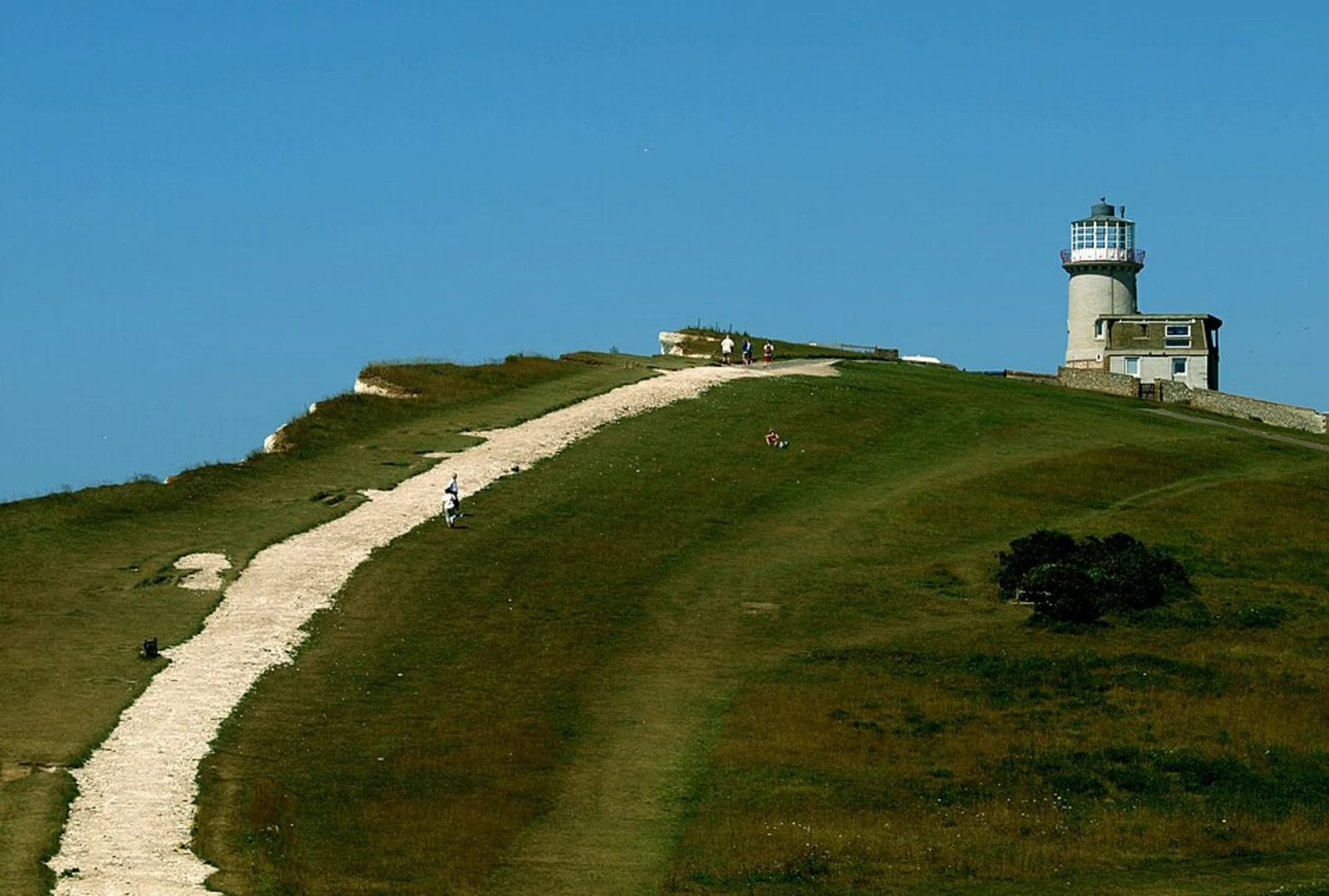 An image depicting the trail Belle Tout and Flagstaff Point via England Coast Path and its surrounding area.