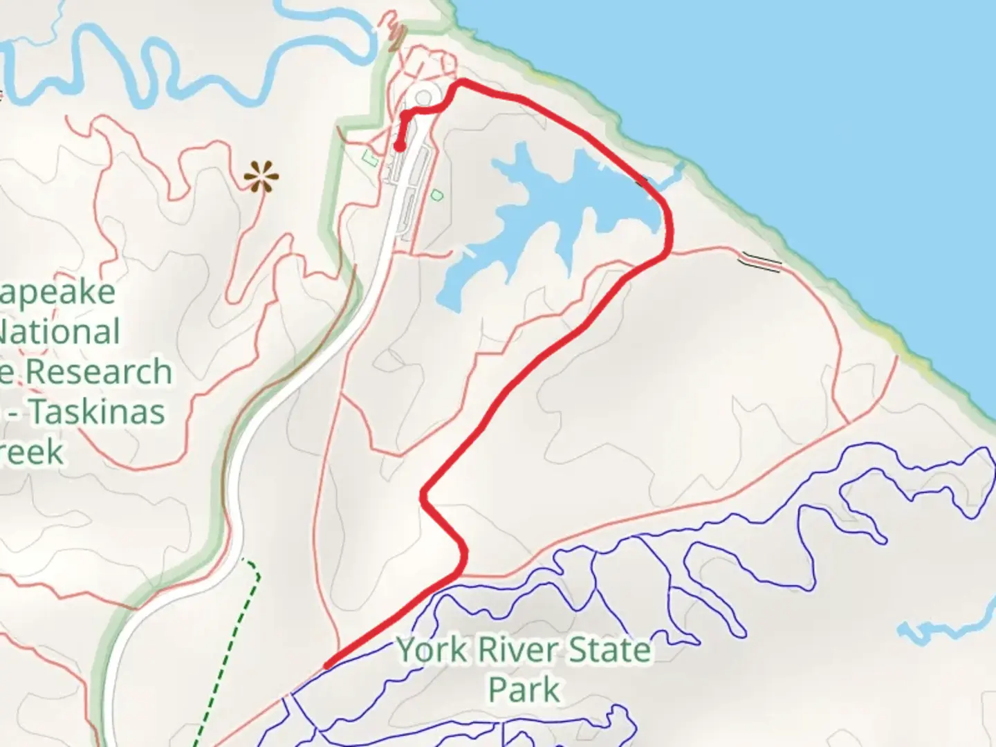 An image depicting the trail Woodstock Path Trail and its surrounding area.