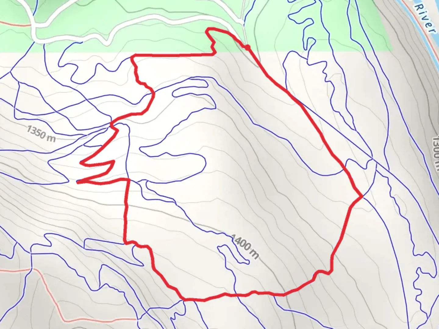 An image depicting the trail Moore Park - South Loop and its surrounding area.