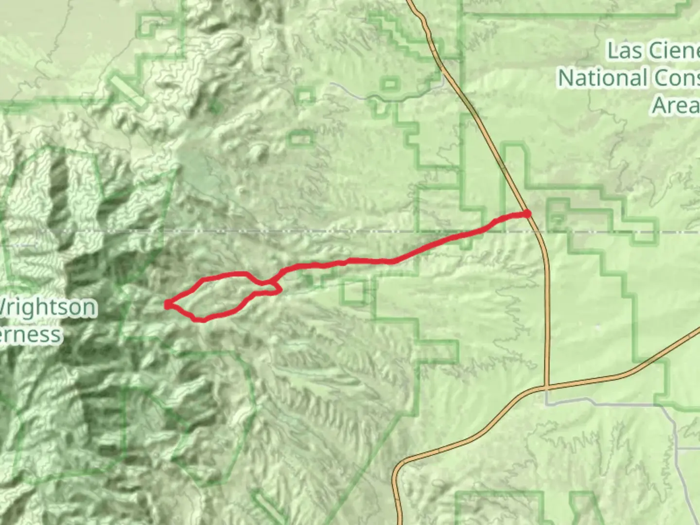 An image depicting the trail Gardner Canyon Road and Arizona Trail and its surrounding area.