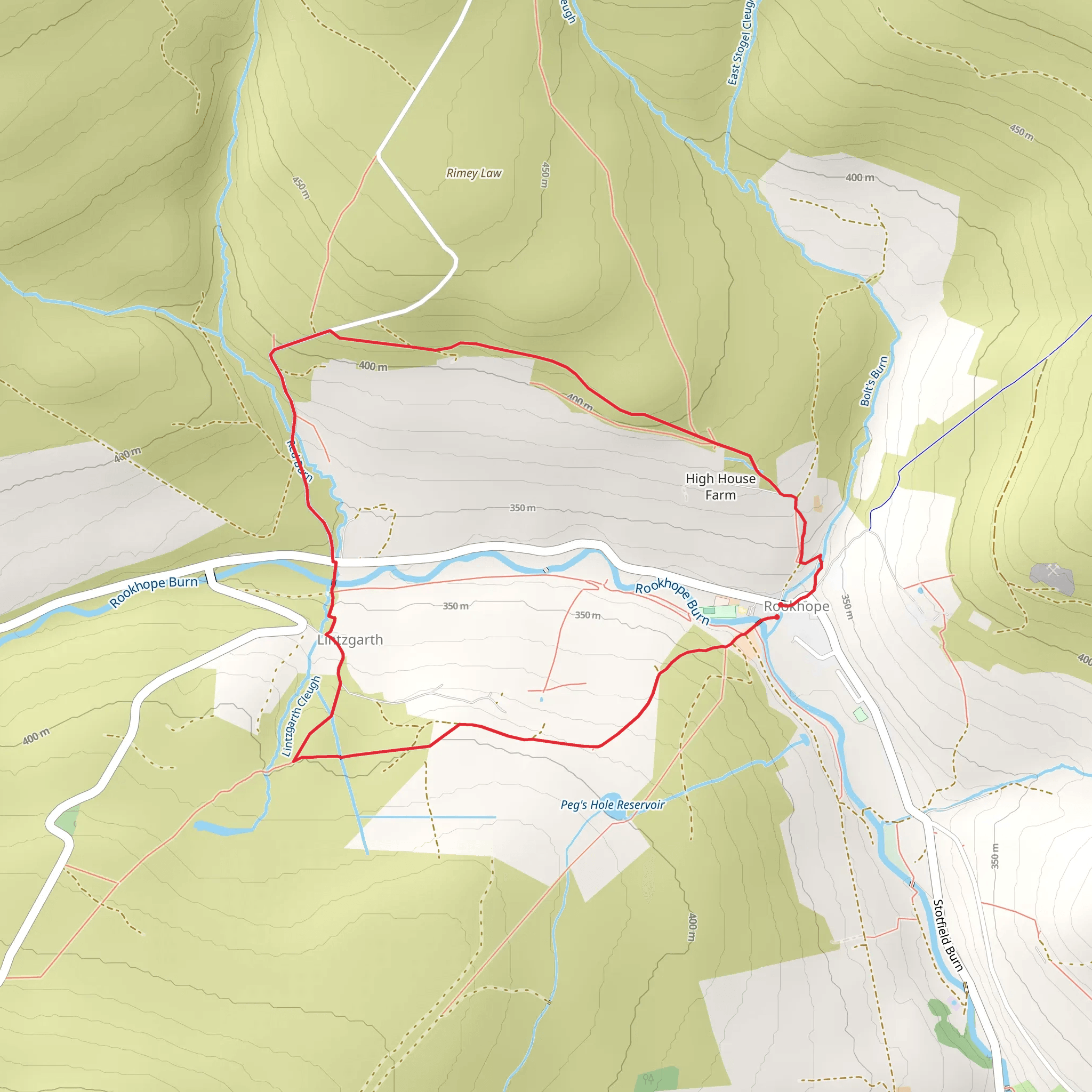 Rook Hope Loop mobile static map