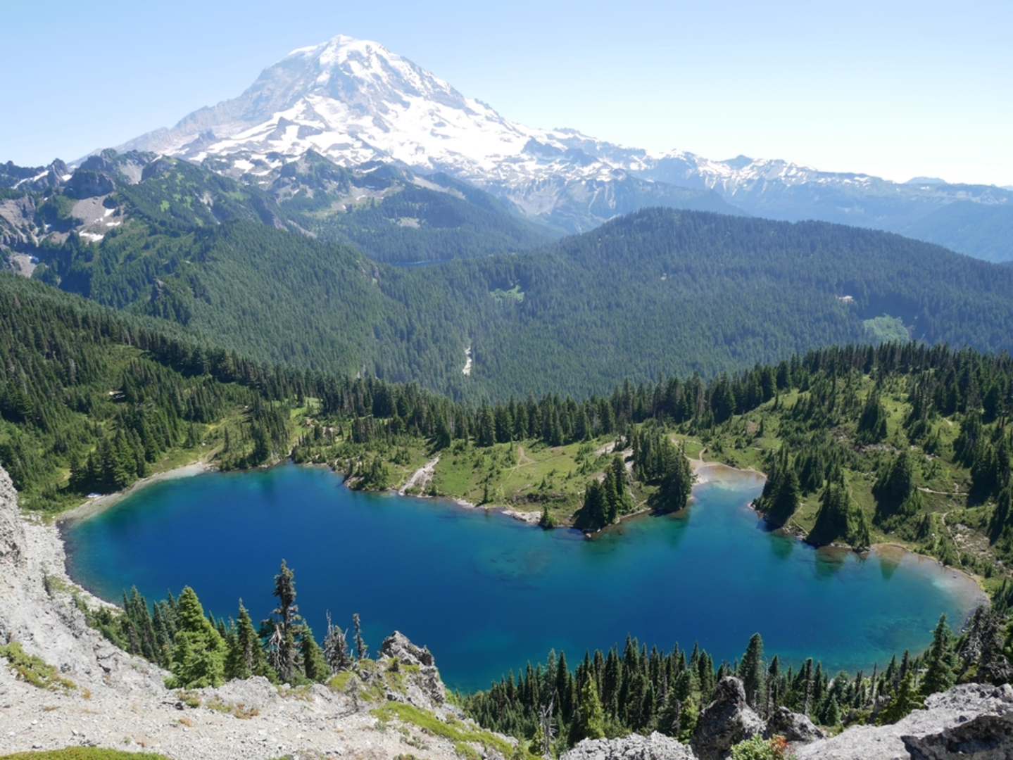 An image depicting the trail Spray Park Trail and its surrounding area.