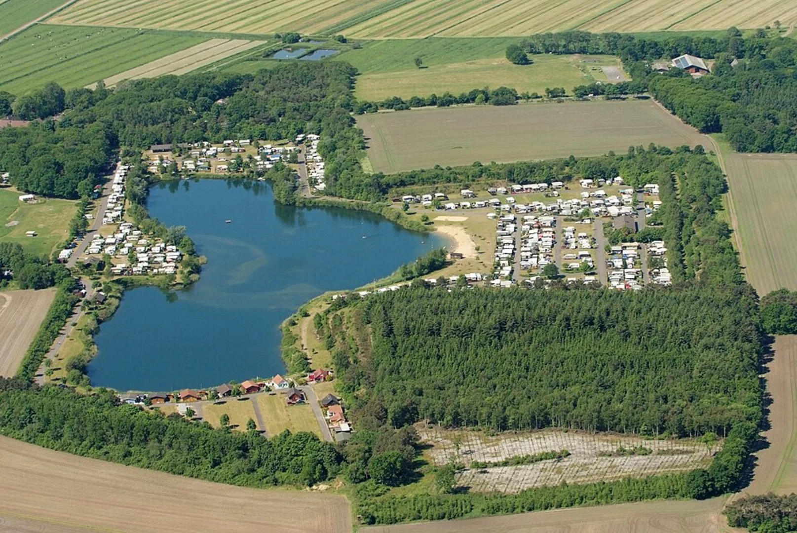 An image depicting the trail Campingplatz Kransburger See Loop and its surrounding area.
