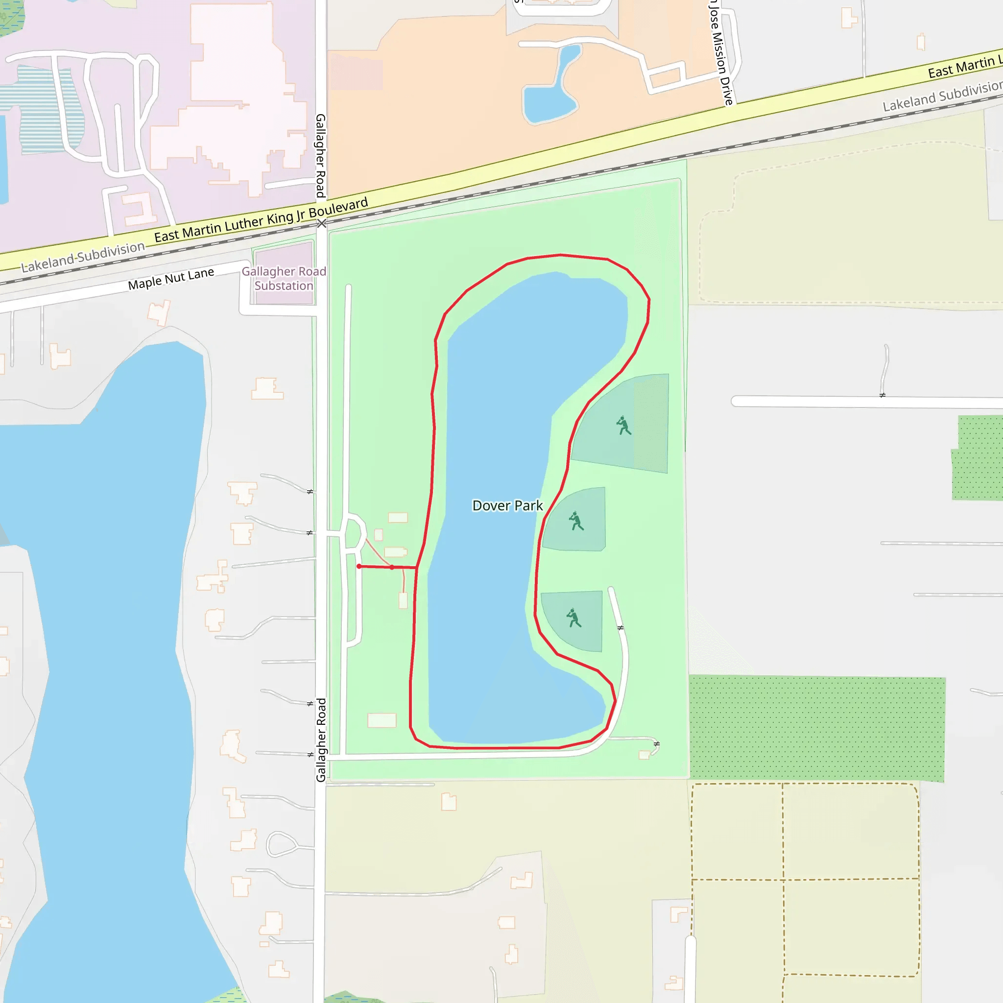 Dover Park Loop mobile static map