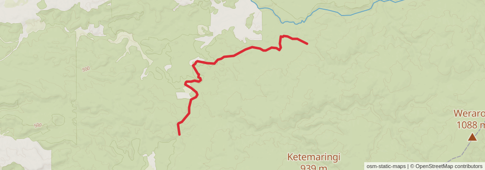 Te Araroa Trail stage 54 Map