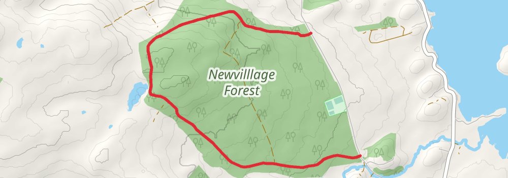 Connemara and the West of Ireland 7-Day Challenging Tour (Hillwalk Tours) spur 2 Map