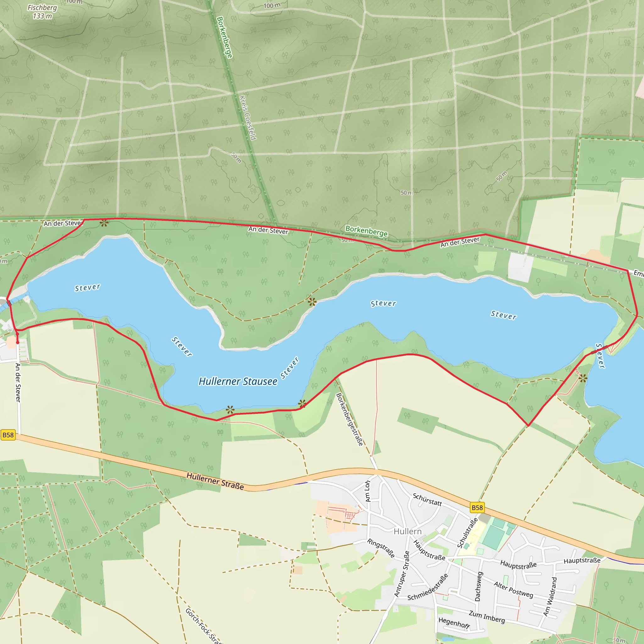 Stever Loop via Heimingshof Rundweg mobile static map