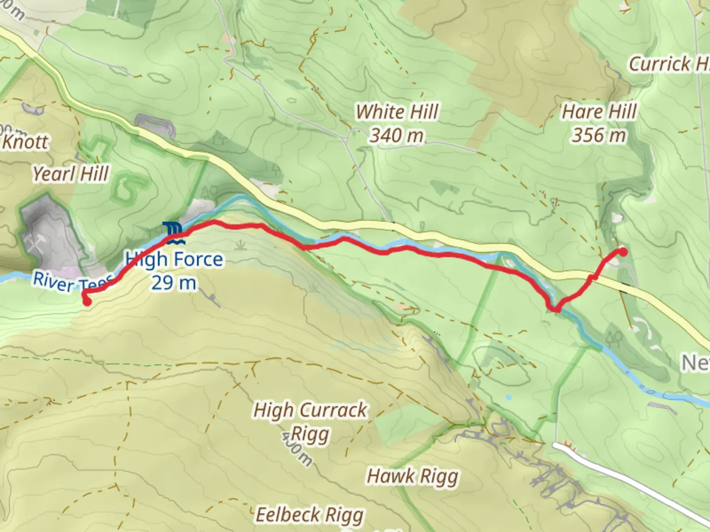 An image depicting the trail Bleabeck force and its surrounding area.