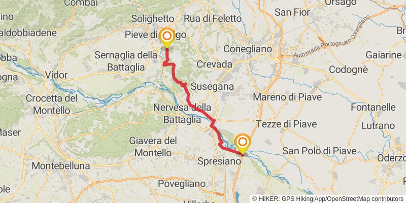 Dream Path - Traumpfad - Munich to Venice stage 33 Map