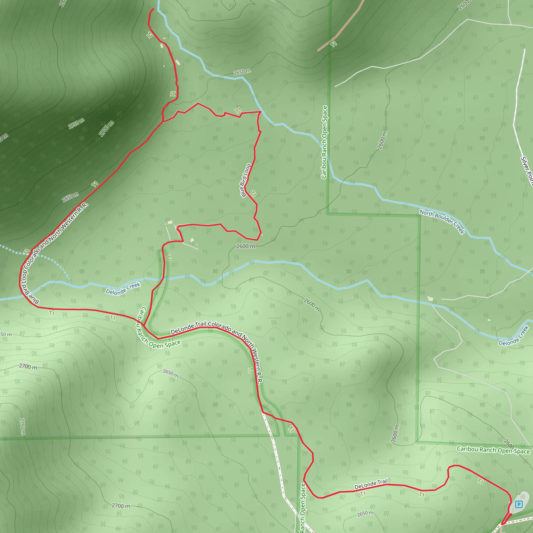 Blue Bird Loop mobile static map