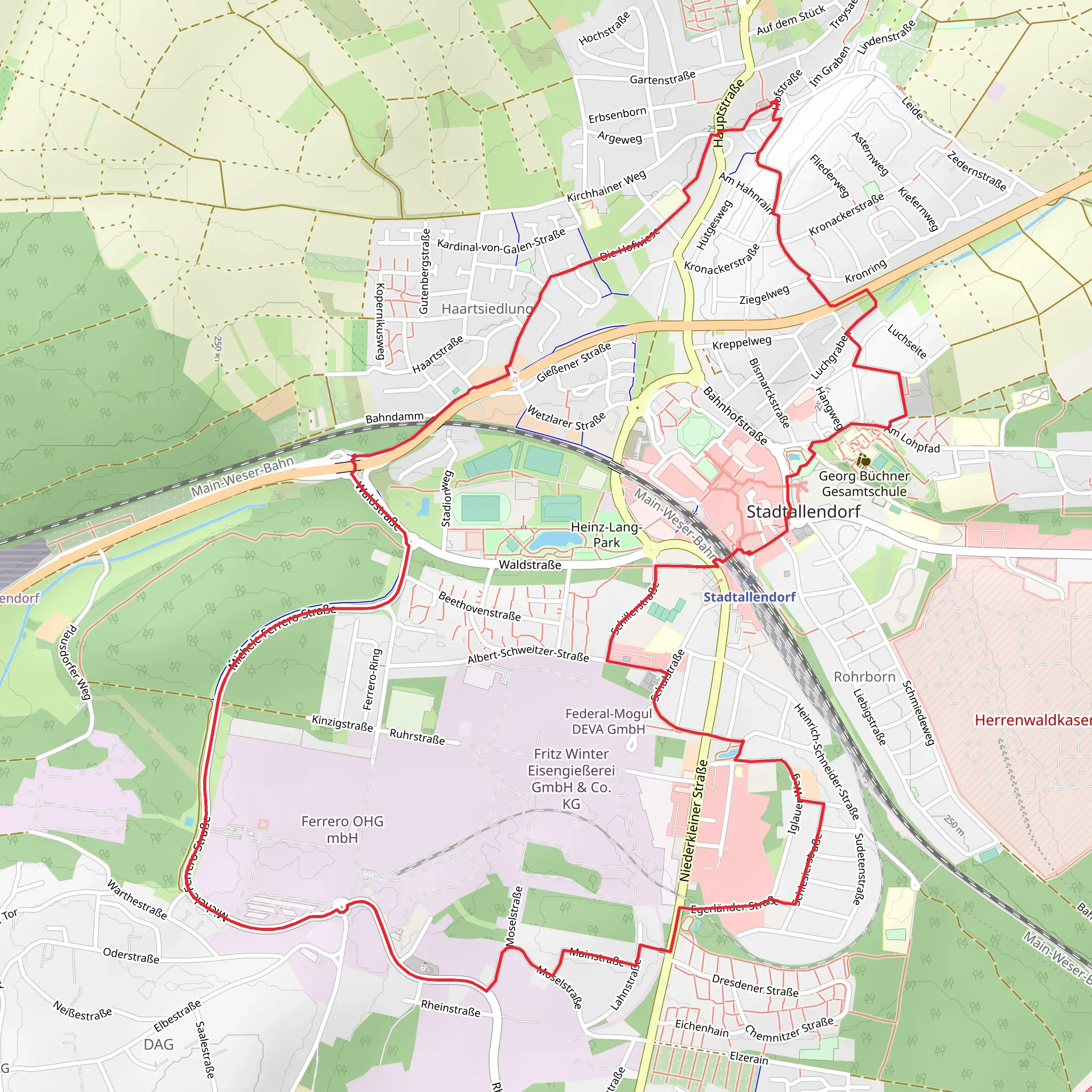 Stadtallendorf Loop mobile static map