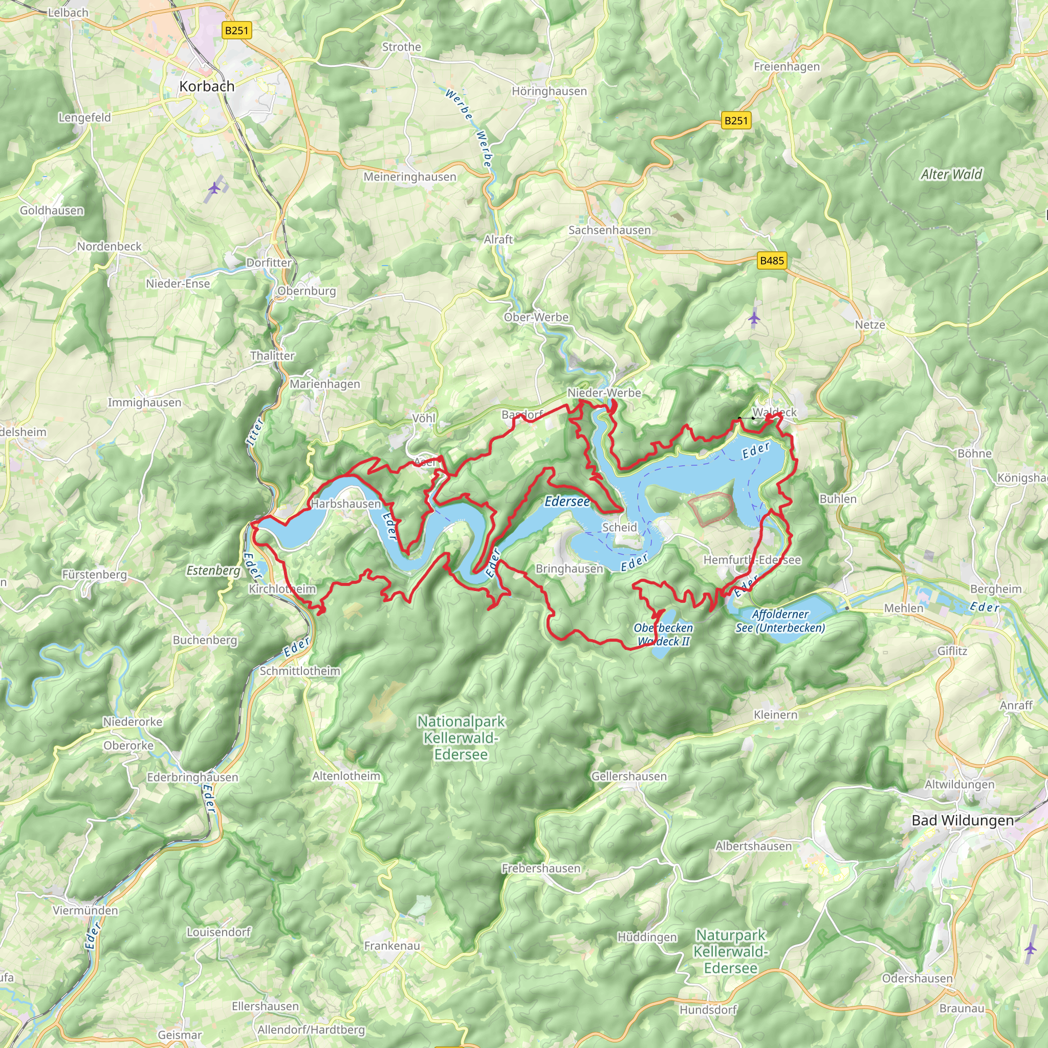 Urwaldsteig mobile static map