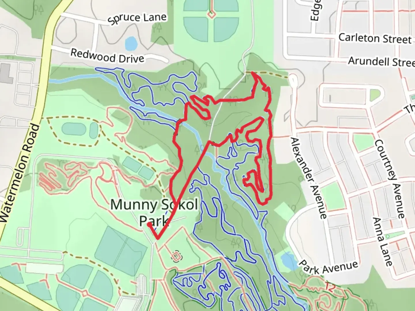 An image depicting the trail Sokol Main Loop Trail and its surrounding area.