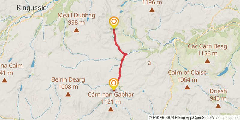 East Highland Trail stage 6 Map