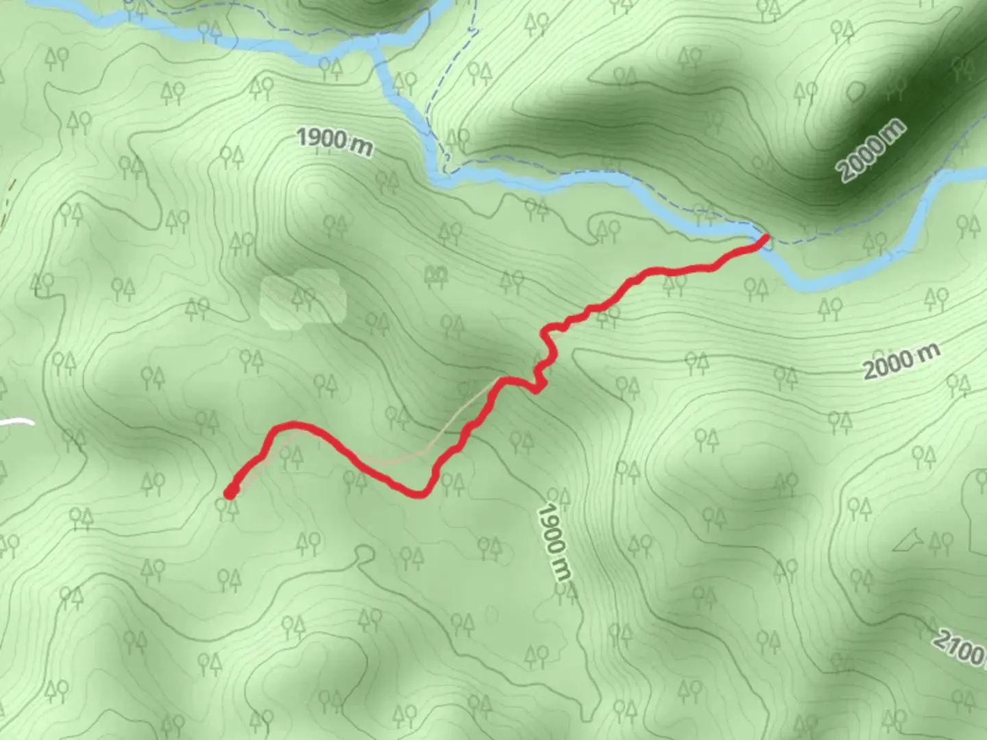 An image depicting the trail Forgotten Flat Trail and its surrounding area.
