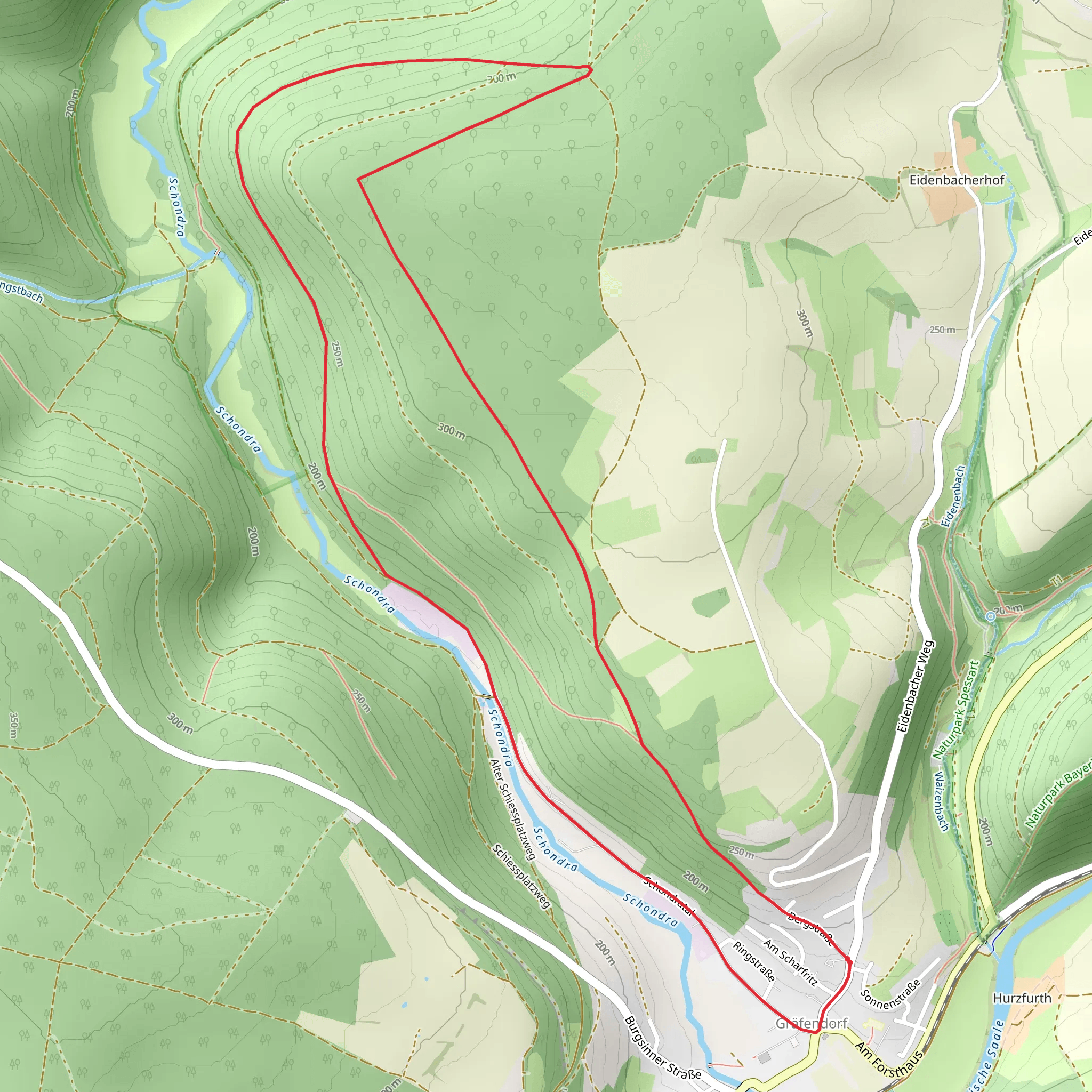 Papiermuehle Loop mobile static map