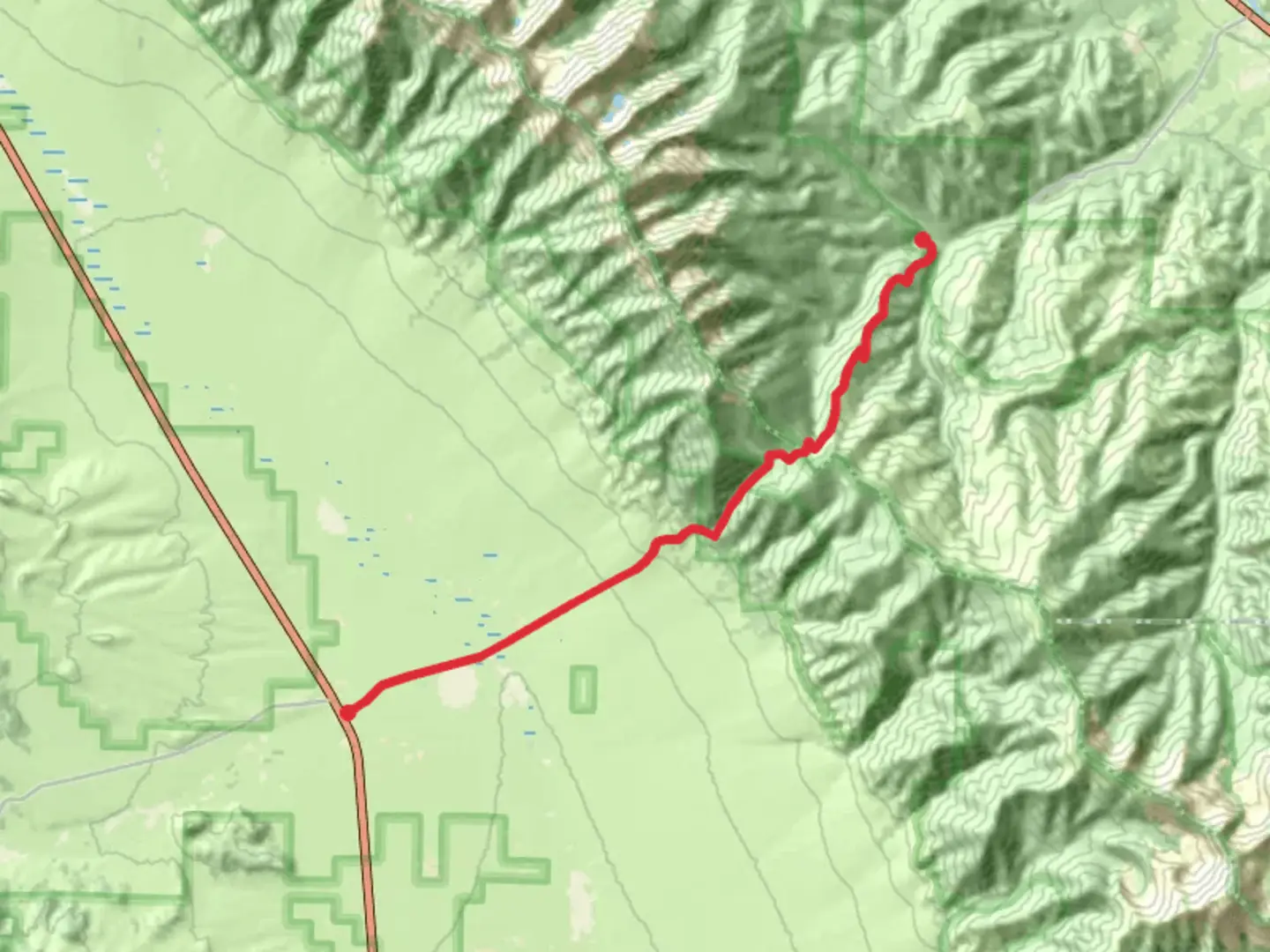 An image depicting the trail Hayden Creek Road to Villa Grove and its surrounding area.