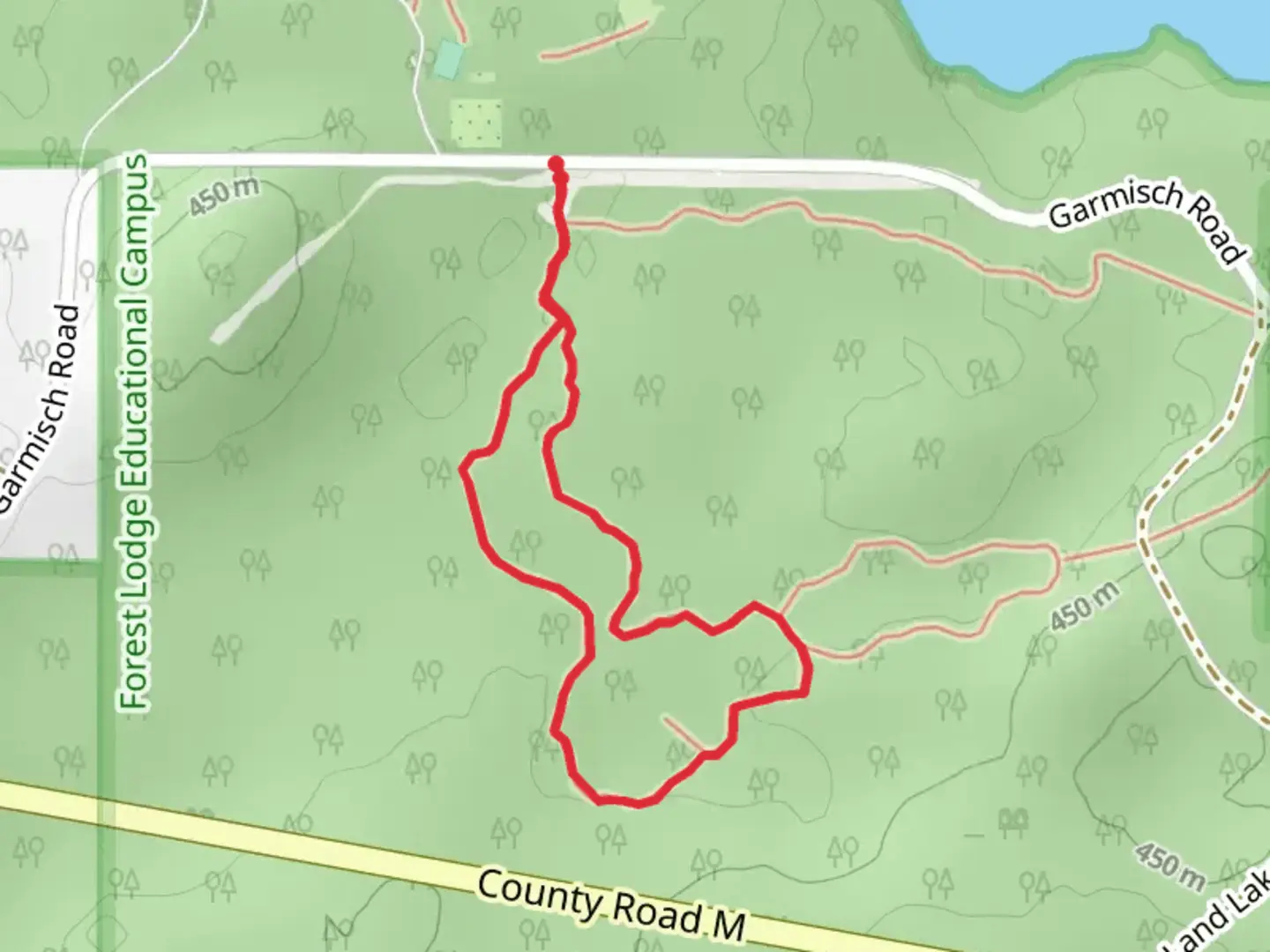 An image depicting the trail Forest Lodge Nature Trail and its surrounding area.