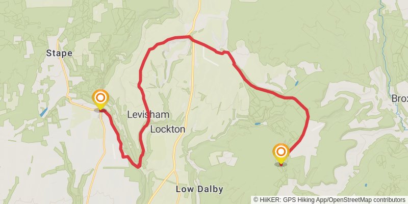 Tabular Hills Walk stage 2 Map