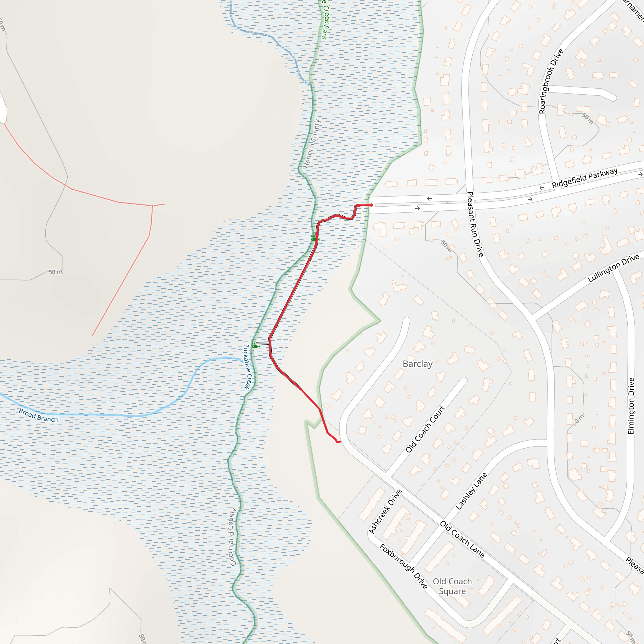 Tuckahoe Creek mobile static map