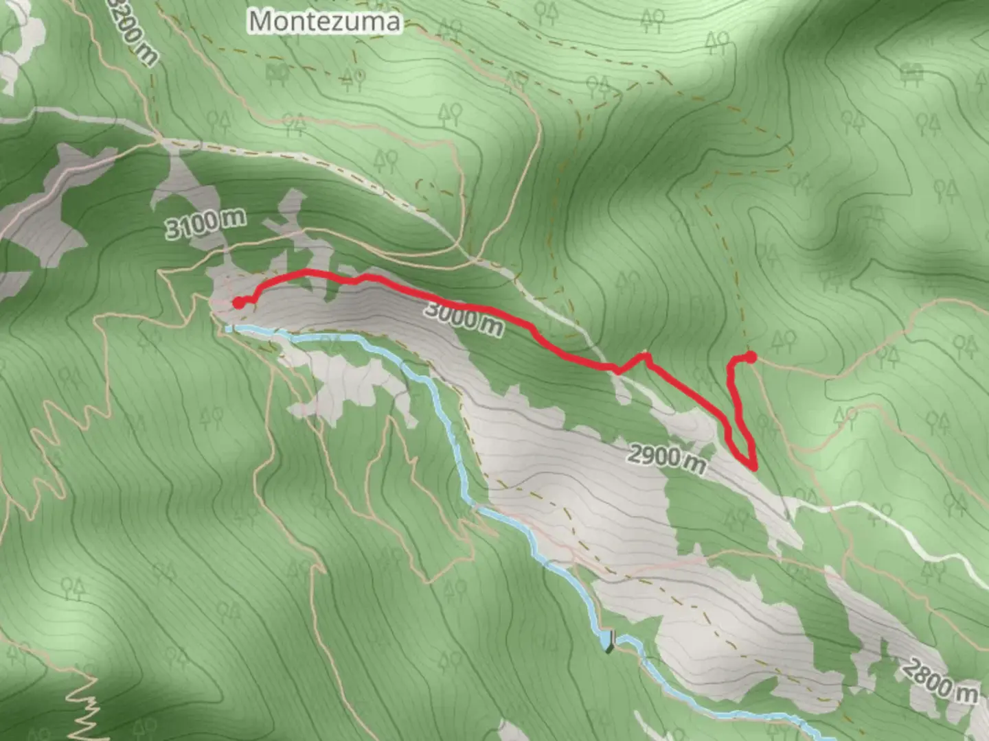 An image depicting the trail Ewells Park to Baldy Town Trail and its surrounding area.