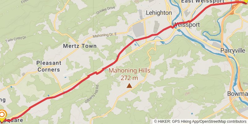 Appalachian Trail - Pennsylvania stage 12 Map