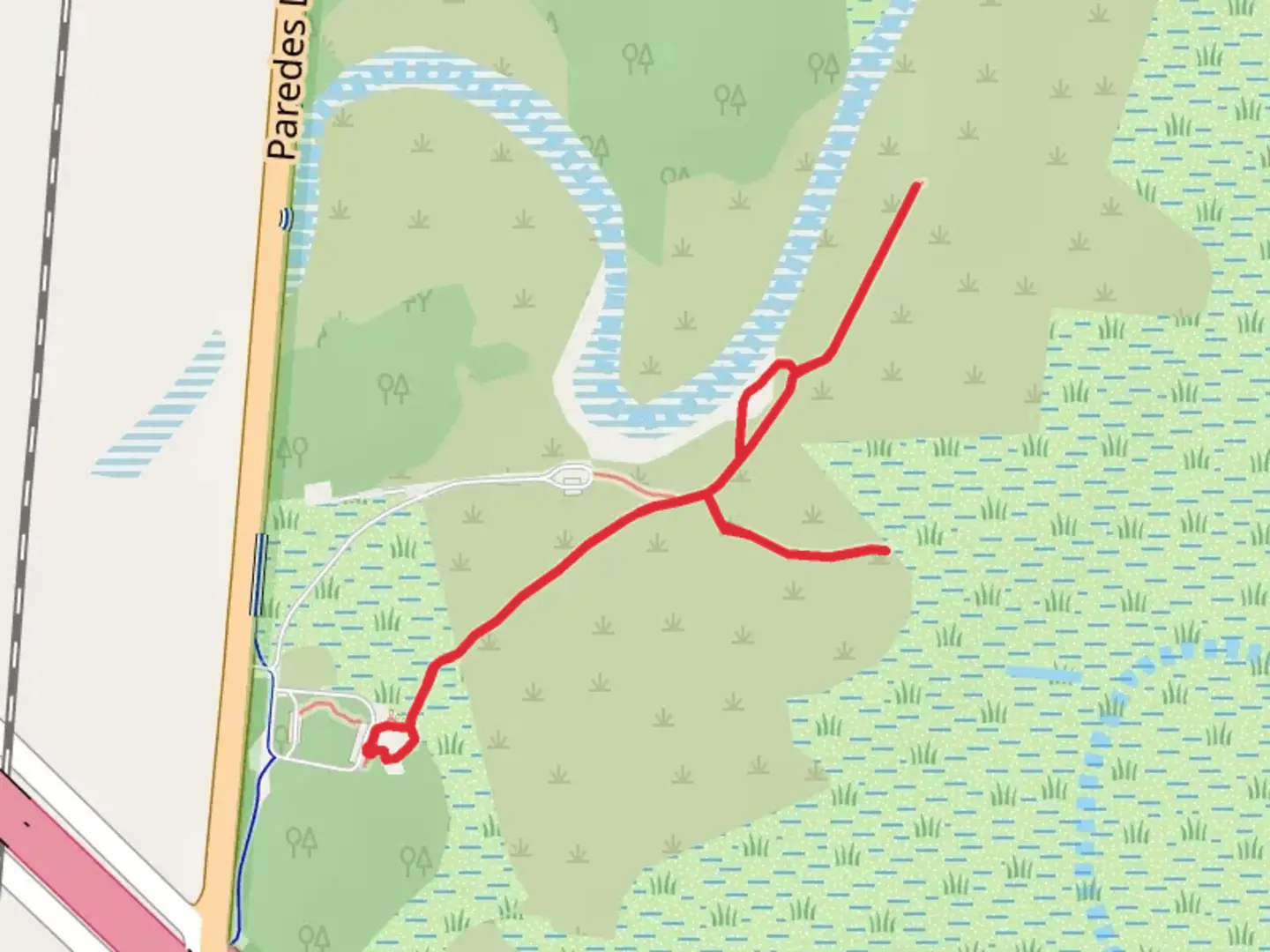An image depicting the trail Battlefield Trail and U S Line Trail and its surrounding area.