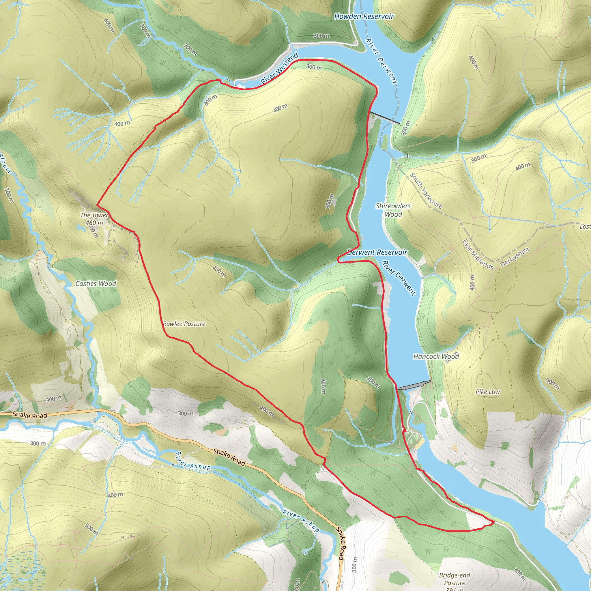 Alport Castles from Fairholme mobile static map