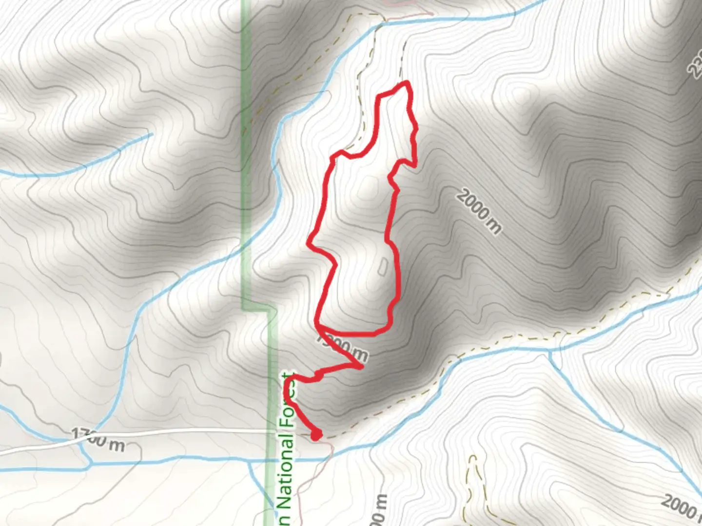 An image depicting the trail Felix Canyon East Loop Trail and its surrounding area.