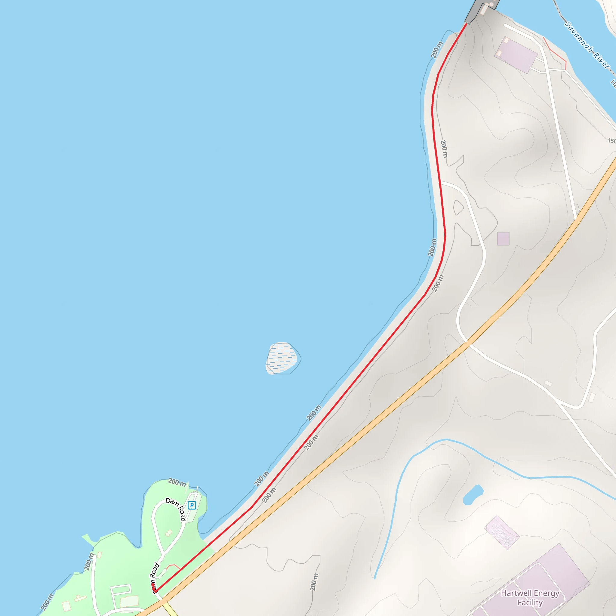 Savannah Ricer Walk mobile static map