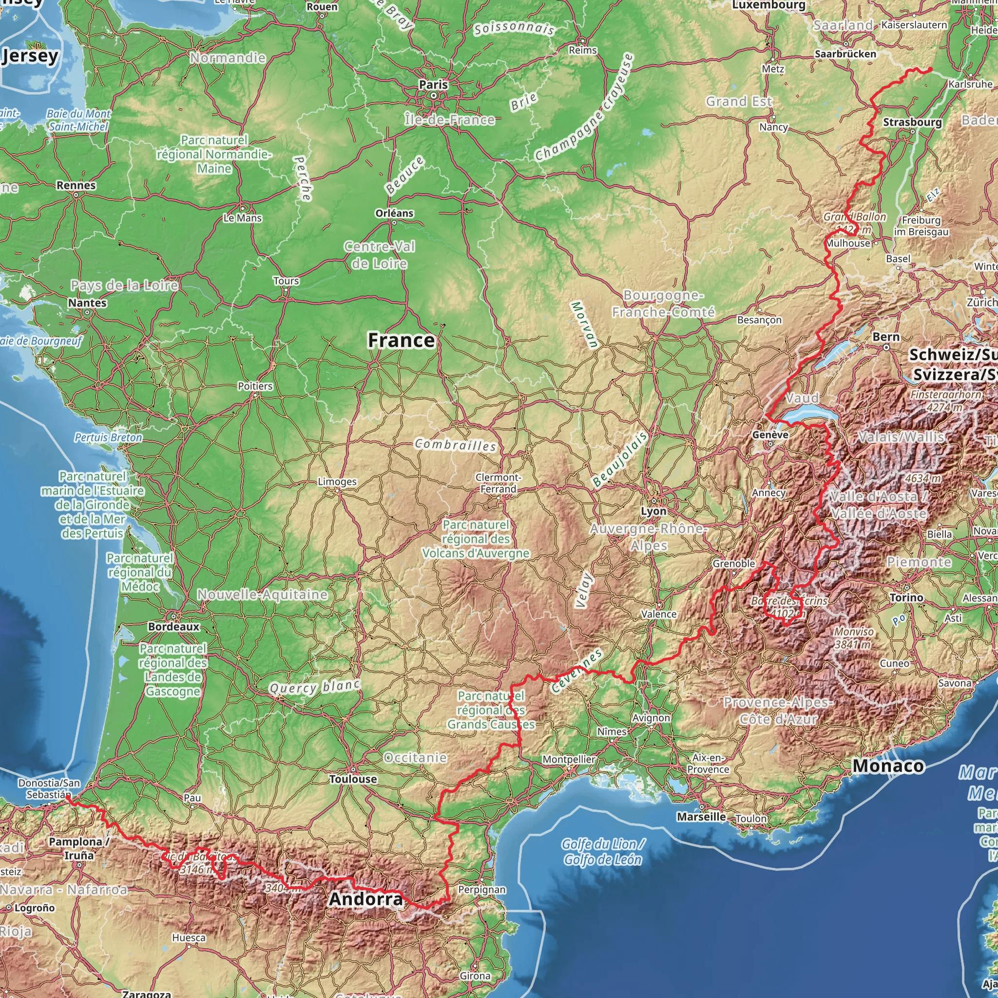 HexaTrek mobile static map