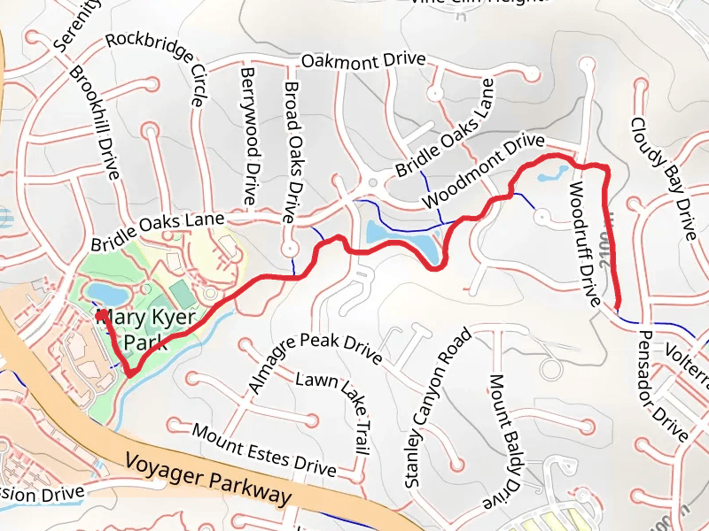 La Foret Trail via Mary Kyer Park