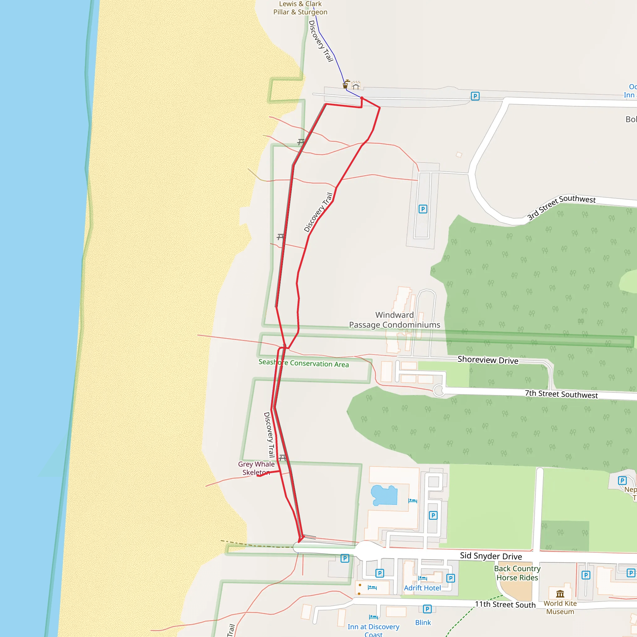 Discovery Loop Trail mobile static map