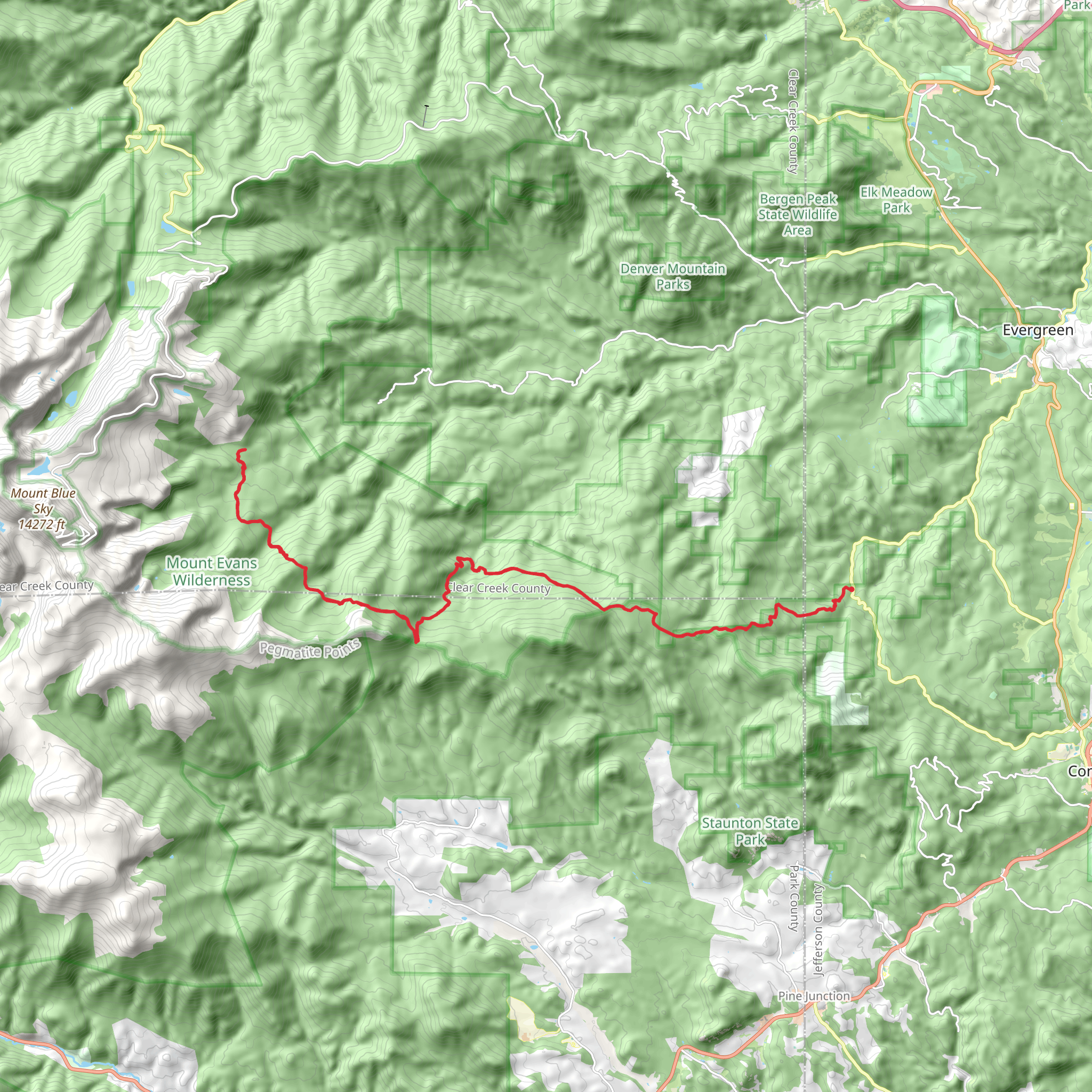 Cub Creek Trail mobile static map