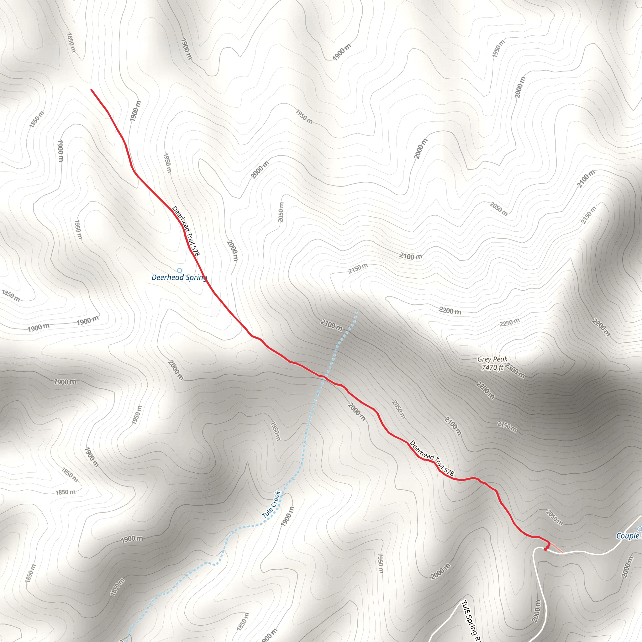 Deerhead Trail mobile static map