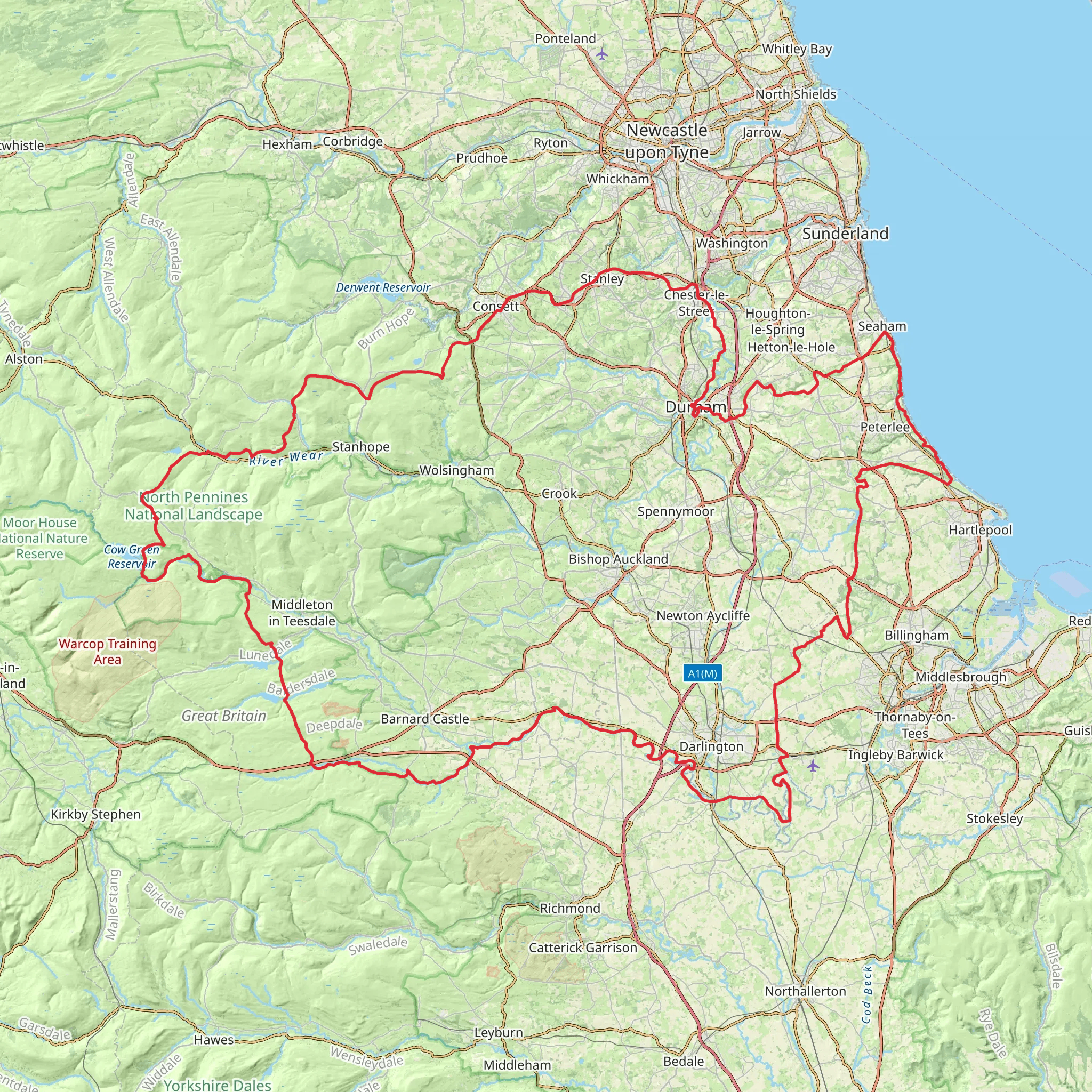 Durham Loop mobile static map