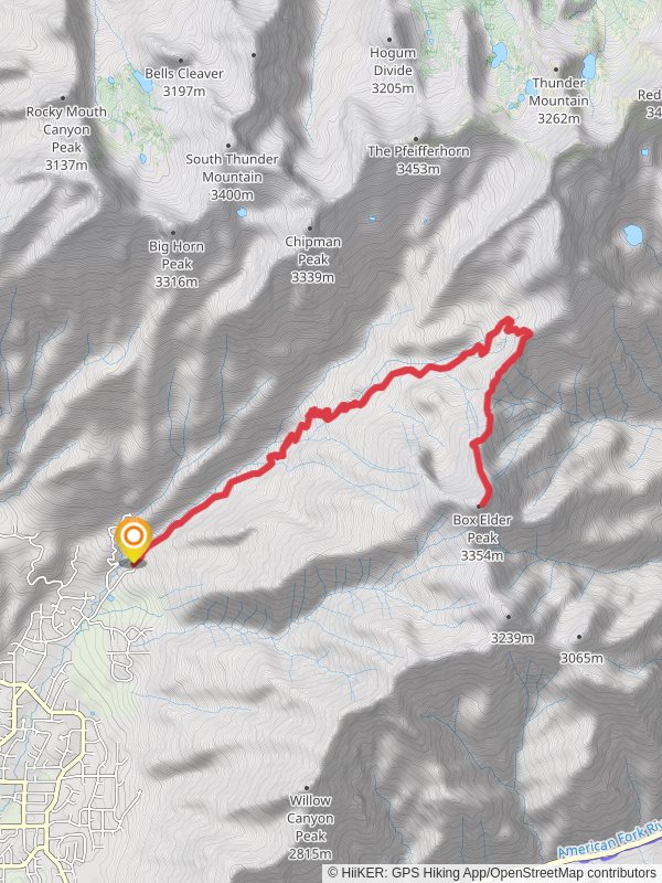 Box Elder Peak via Deer Canyon Dry Creek Trail