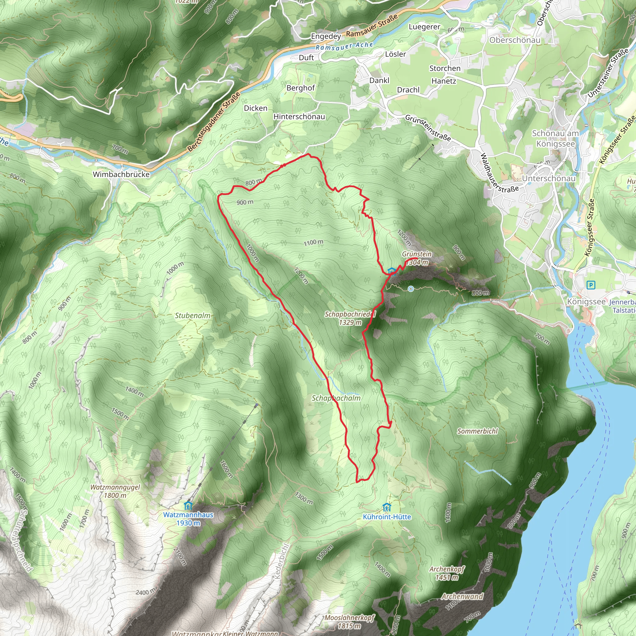 Grünstein Loop mobile static map