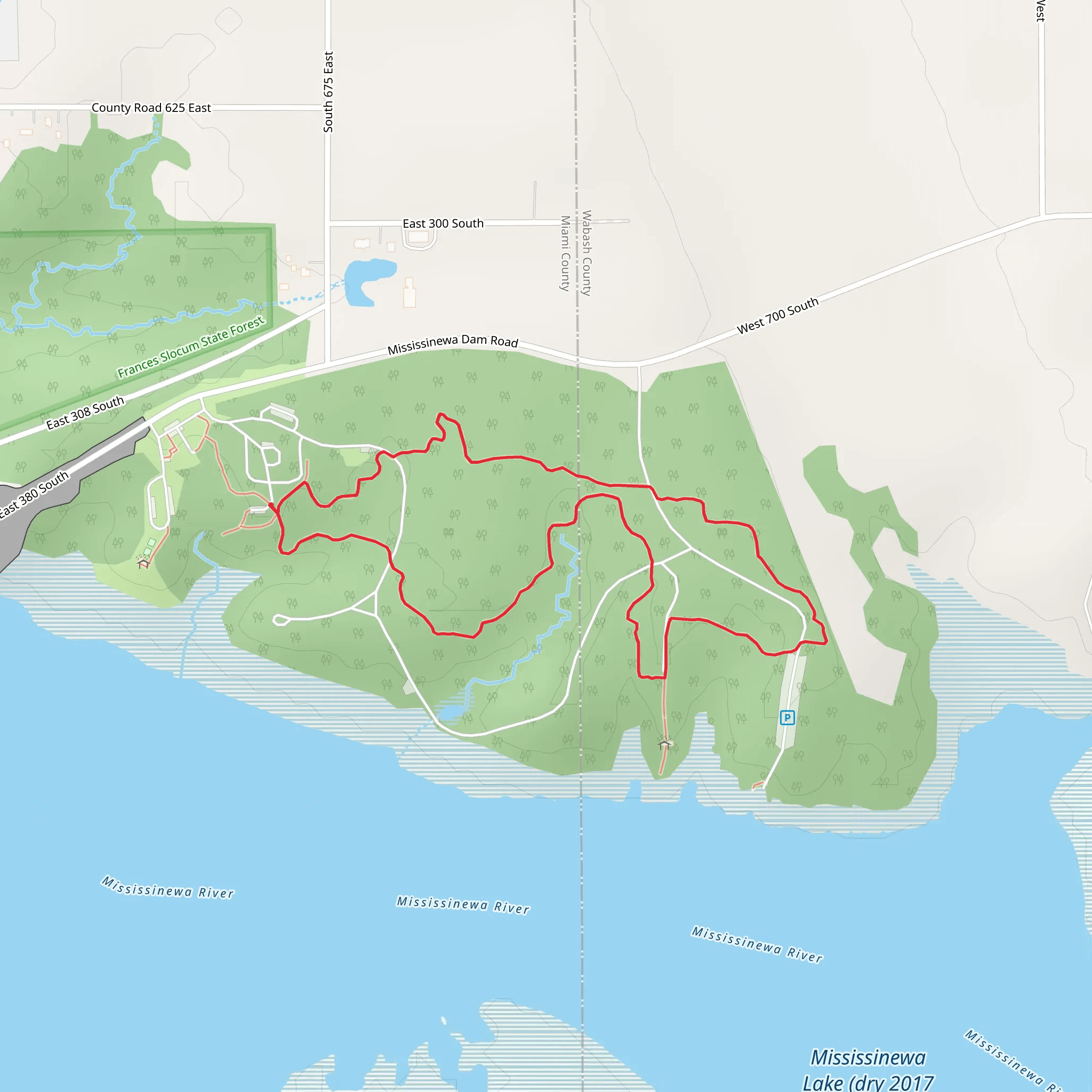 The Lost Sister Loop Trail mobile static map