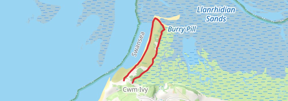 Wales Coast Path alt 9 Map
