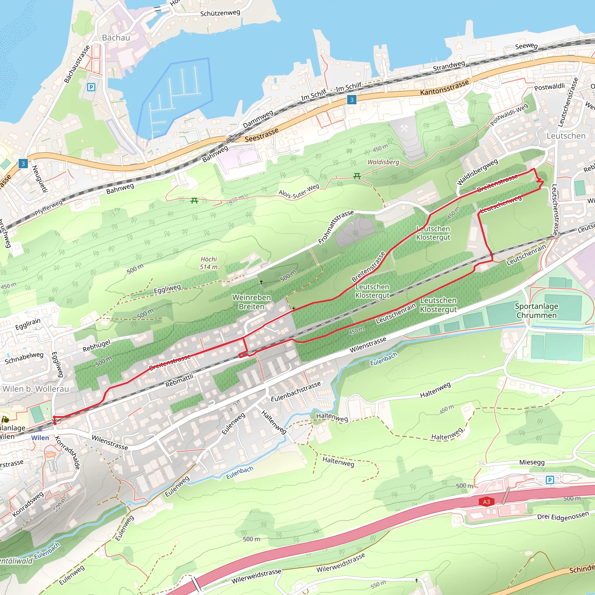 Reblehrpfad mobile static map