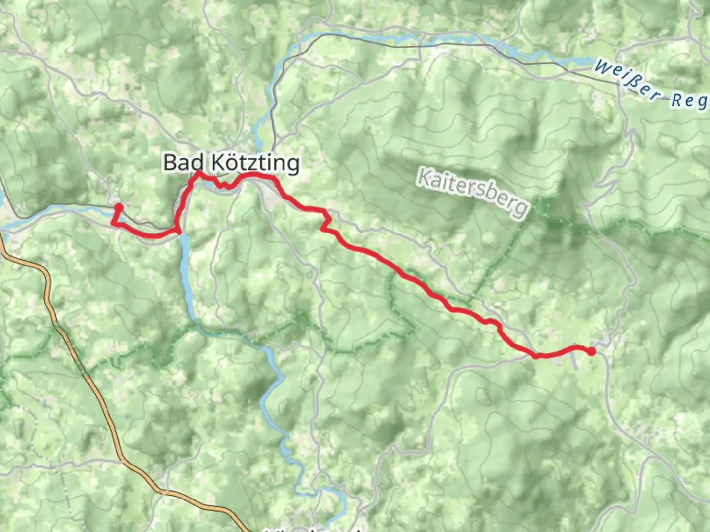 An image depicting the trail Blaibach to Arnbruck Walk and its surrounding area.