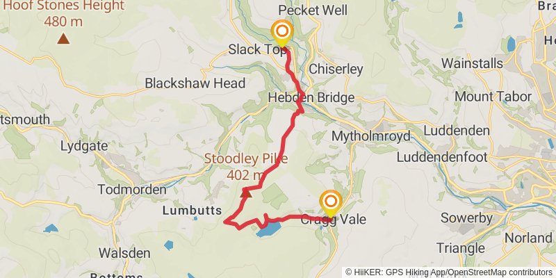 Kettlewell to Langsett Trail stage 7 Map