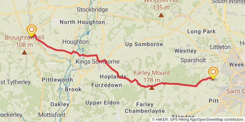 Clarendon Way stage 2 Map