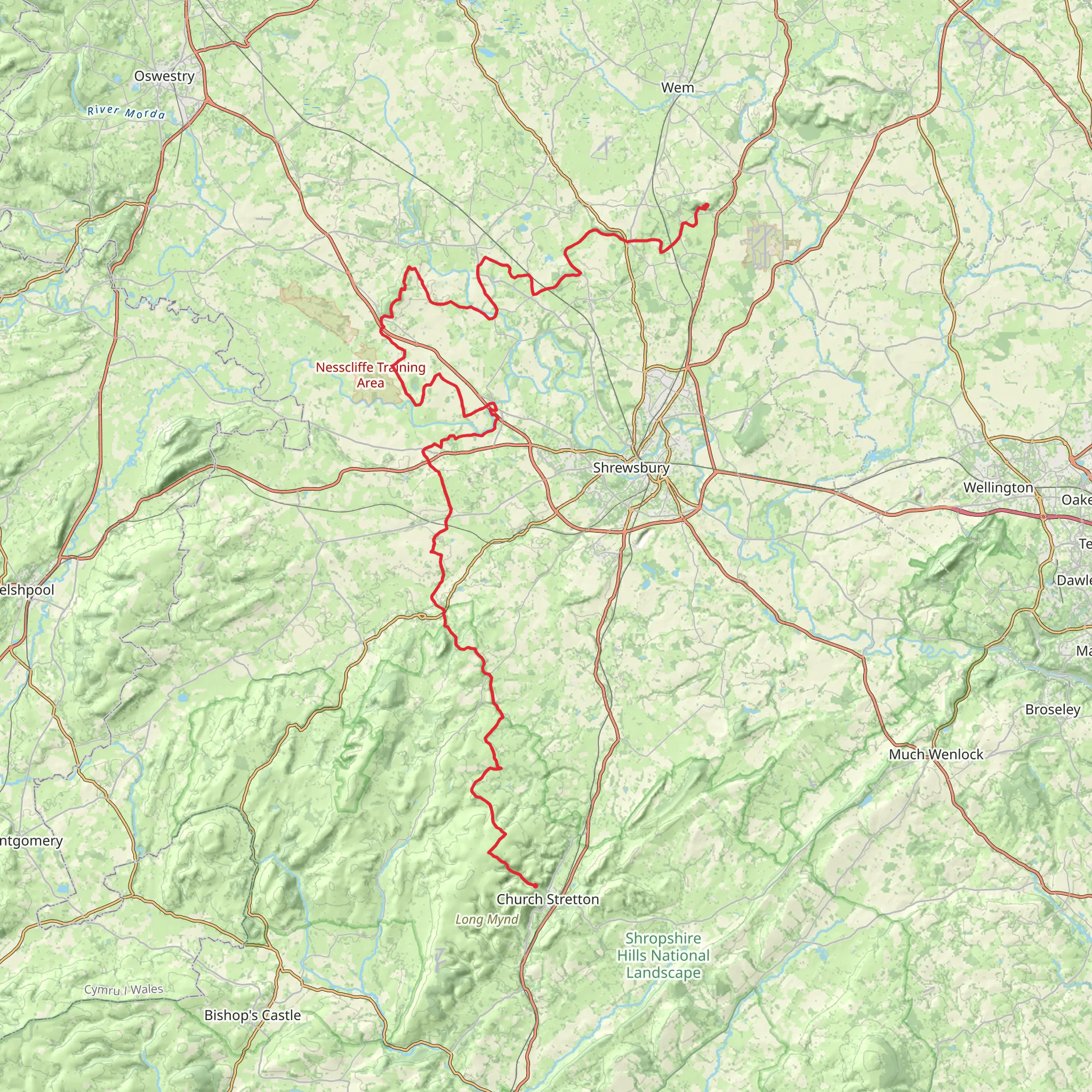 Humphrey Kynaston Way mobile static map