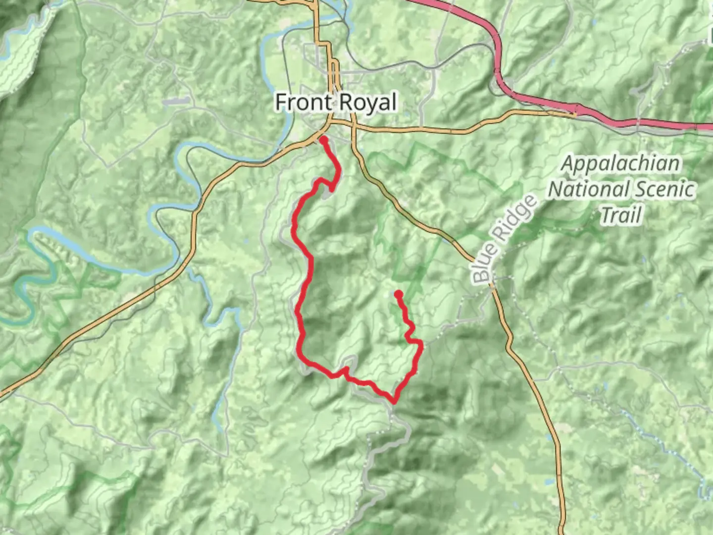 An image depicting the trail Appalachian and Dickey Ridge Trail - Lake Culpeper and its surrounding area.
