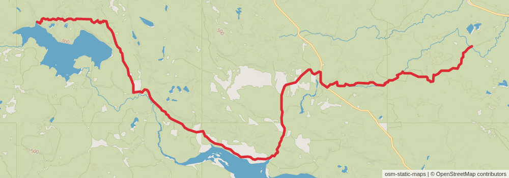 American Perimeter Trail - North Country Primary stage 102 Map