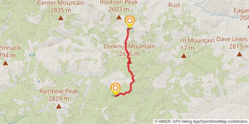 Ultra Pedestrian North Loop stage 51 Map