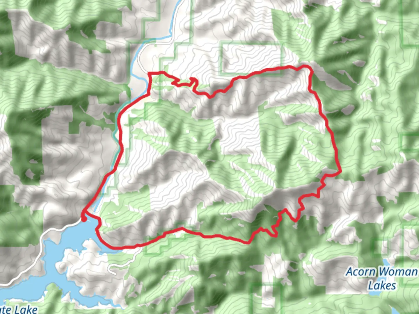 An image depicting the trail French Gulch Loop and its surrounding area.